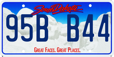 SD license plate 95BB44