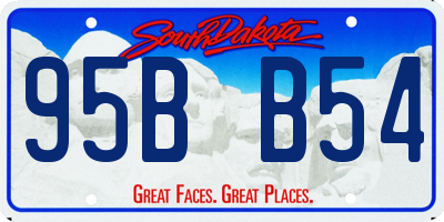SD license plate 95BB54