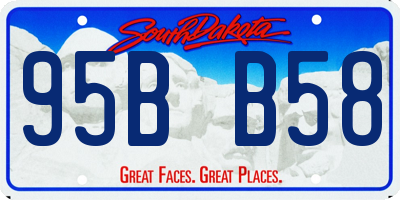 SD license plate 95BB58