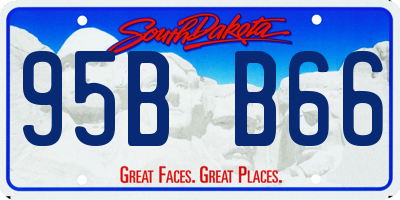 SD license plate 95BB66