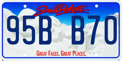 SD license plate 95BB70
