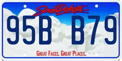 SD license plate 95BB79