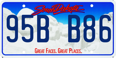 SD license plate 95BB86