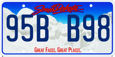 SD license plate 95BB98