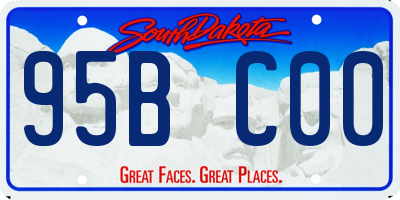 SD license plate 95BC00