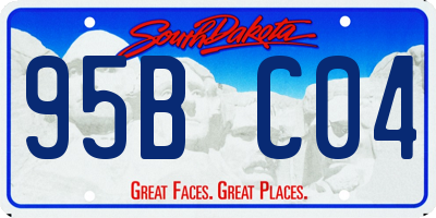 SD license plate 95BC04