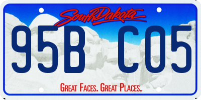 SD license plate 95BC05
