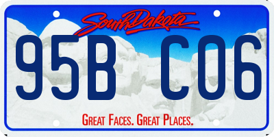 SD license plate 95BC06