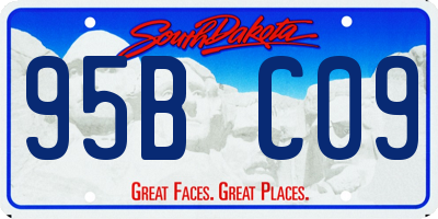 SD license plate 95BC09