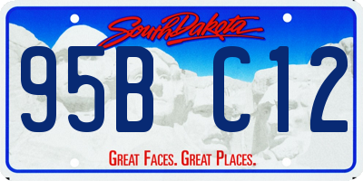 SD license plate 95BC12