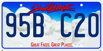 SD license plate 95BC20