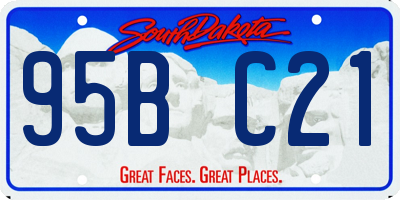 SD license plate 95BC21
