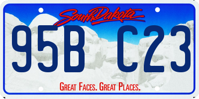 SD license plate 95BC23