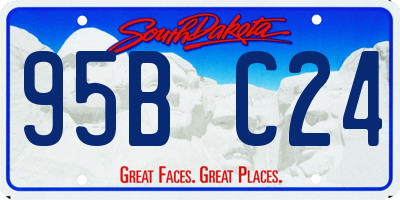 SD license plate 95BC24