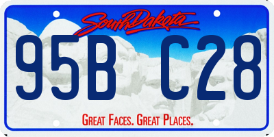 SD license plate 95BC28