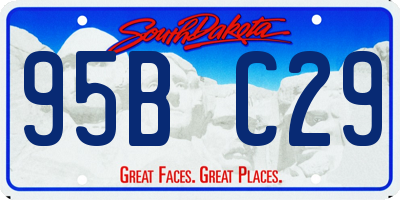 SD license plate 95BC29
