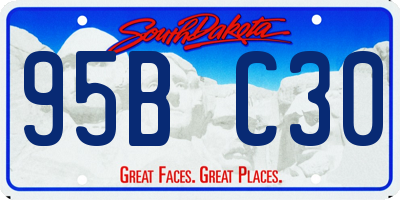 SD license plate 95BC30