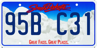 SD license plate 95BC31