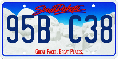 SD license plate 95BC38