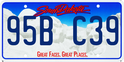 SD license plate 95BC39
