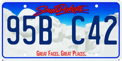 SD license plate 95BC42