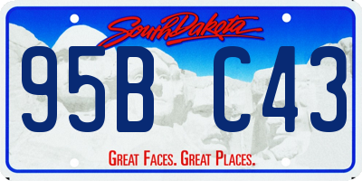 SD license plate 95BC43
