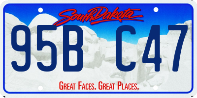 SD license plate 95BC47