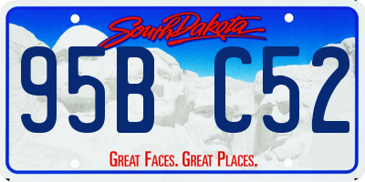 SD license plate 95BC52