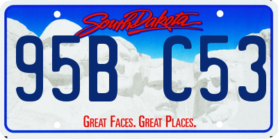 SD license plate 95BC53