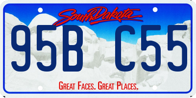SD license plate 95BC55