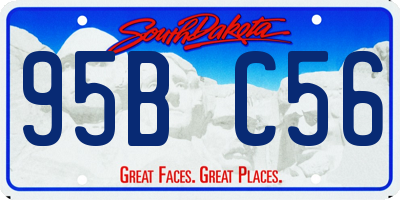 SD license plate 95BC56