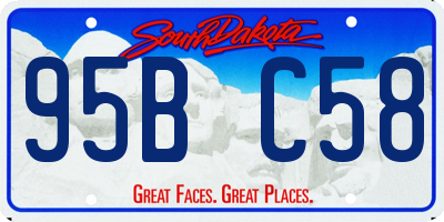 SD license plate 95BC58