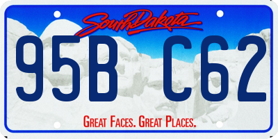 SD license plate 95BC62