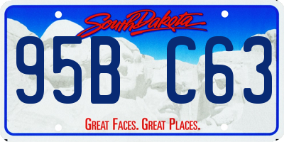 SD license plate 95BC63