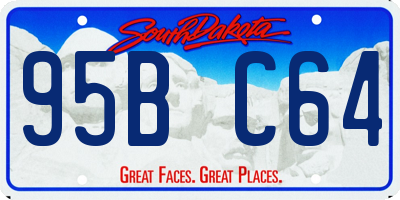 SD license plate 95BC64