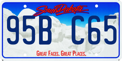SD license plate 95BC65