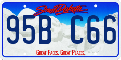 SD license plate 95BC66