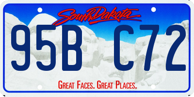 SD license plate 95BC72