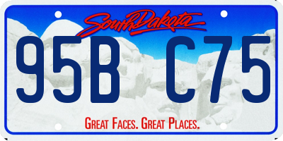 SD license plate 95BC75