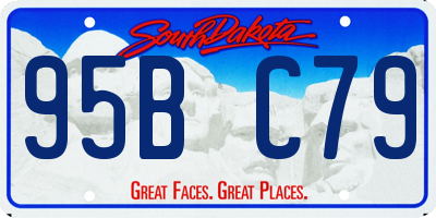 SD license plate 95BC79