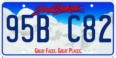 SD license plate 95BC82