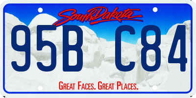 SD license plate 95BC84