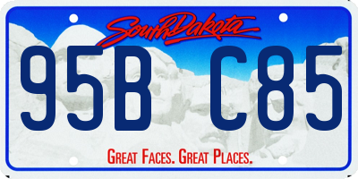 SD license plate 95BC85