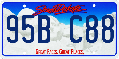 SD license plate 95BC88
