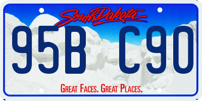 SD license plate 95BC90