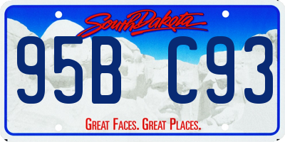 SD license plate 95BC93