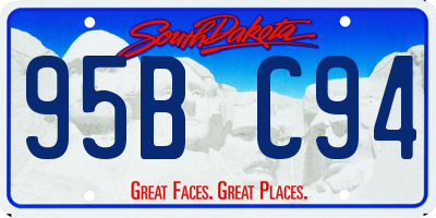 SD license plate 95BC94