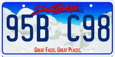 SD license plate 95BC98