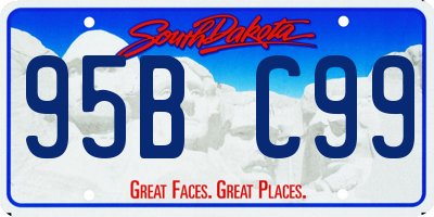 SD license plate 95BC99
