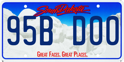 SD license plate 95BD00